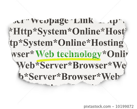 Web design concept: Web Technology on Paper background Web design concept: Web Technology on Paper background 10199872