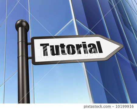 Education concept: Tutorial on Building background 10199916