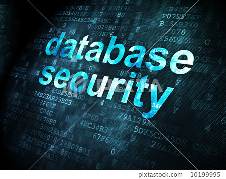 Security concept: Database Security on digital background 10199995