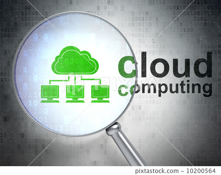 Cloud technology concept: Cloud Network and Cloud Computing with Cloud technology concept: Cloud Network and Cloud Computing with 10200564