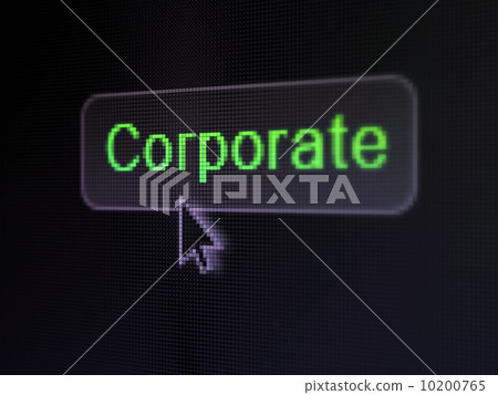 Business concept: Corporate on digital button background 10200765
