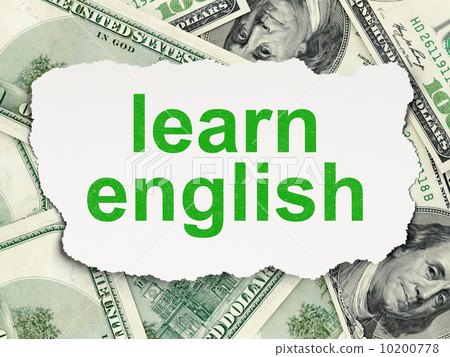 Education concept: Learn English on Money background 10200778