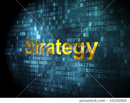 Business concept: Strategy on digital background 10200866