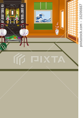 Illustration of the scenery of the Obon festival Illustration of the scenery of the Obon festival 10200887