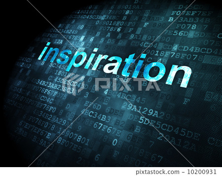 Marketing concept: Inspiration on digital background Marketing concept: Inspiration on digital background 10200931