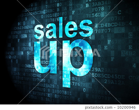 Marketing concept: Sales Up on digital background Marketing concept: Sales Up on digital background 10200946