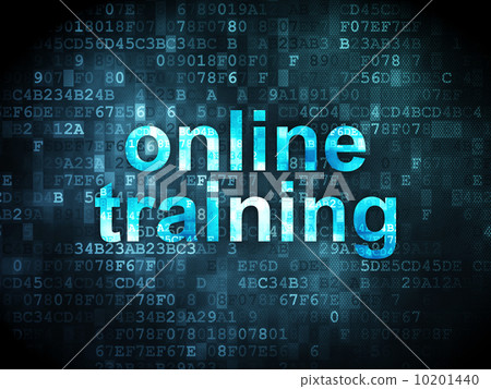 Education concept: Online Training on digital background Education concept: Online Training on digital background 10201440