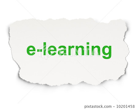 Education concept: E-learning on Paper background 10201458
