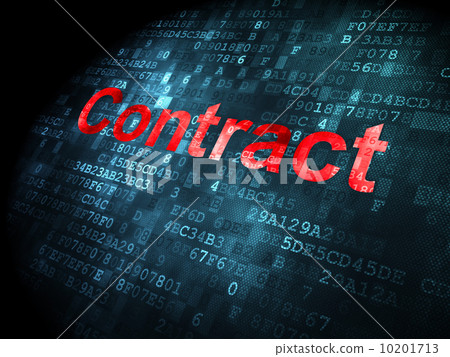 Business concept: Contract on digital background Business concept: Contract on digital background 10201713