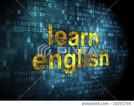 Education concept: Learn English on digital background Education concept: Learn English on digital background 10201738
