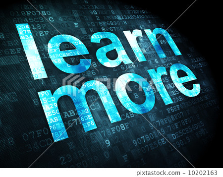 Education concept: Learn More on digital... - Stock Illustration ...