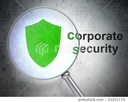 Protection concept: Shield and Corporate... - Stock Illustration ...
