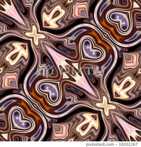 art nouveau colorful ornamental vintage pattern in violet, brown 10202267