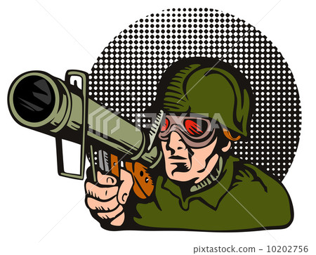 Soldier Aiming Bazooka 10202756