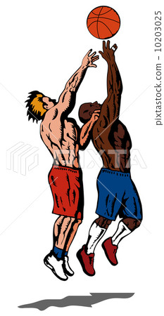 Basketball Player Rebounding Basketball Player Rebounding 10203025