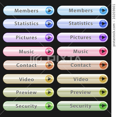 Web design buttons collection 10203601