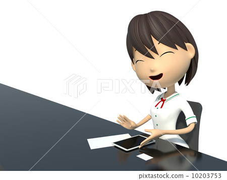 Female students using tablet terminals Female students using tablet terminals 10203753