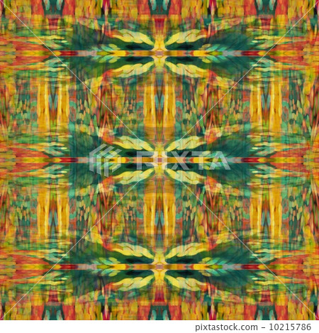 art colorful ornamental vintage seamless pattern in yellow, red 10215786