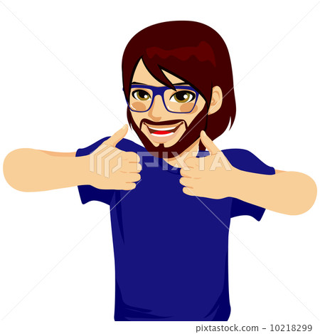 Happy Thumbs Up Man Happy Thumbs Up Man 10218299