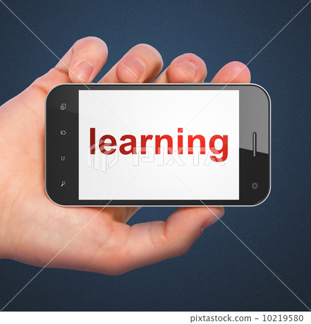 Education concept: Learning on smartphone Education concept: Learning on smartphone 10219580