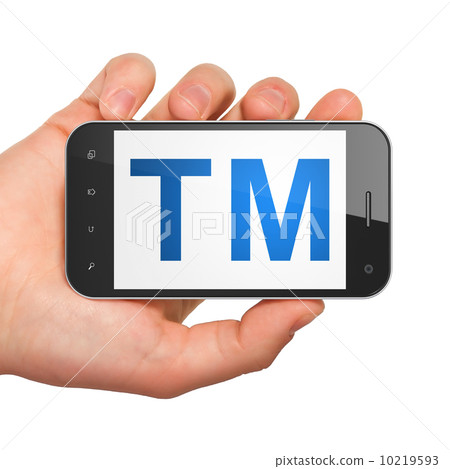Law concept: Trademark on smartphone 10219593