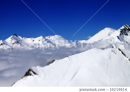 Mountains in clouds at nice nice day Mountains in clouds at nice nice day 10219914