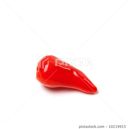 Piri-piri hot pepper on white background Piri-piri hot pepper on white background 10219915