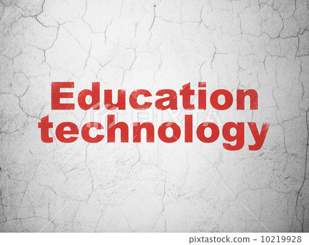 Education concept: Education Technology on wall background 10219928