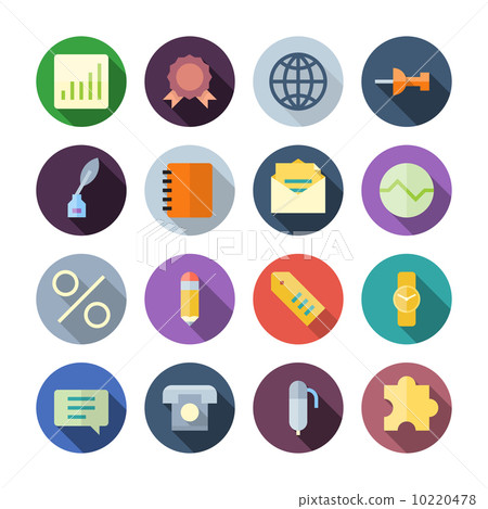 Flat Design Icons For Business Flat Design Icons For Business 10220478