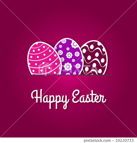 Paper easter egg card. 10220733