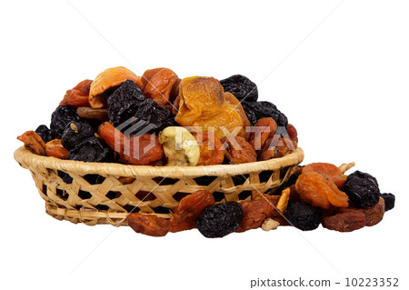basket with dried fruits 10223352