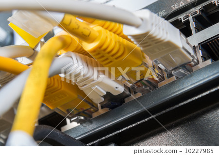 network hub and patch cables 10227985