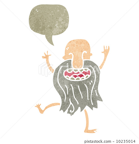 450px x 468px - retro cartoon dancing naked old man - Stock Illustration ...