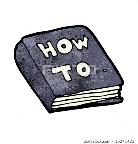 圖庫插圖: cartoon how to book