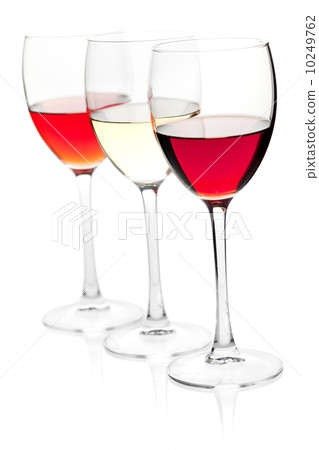 Rose, white and red wine 10249762