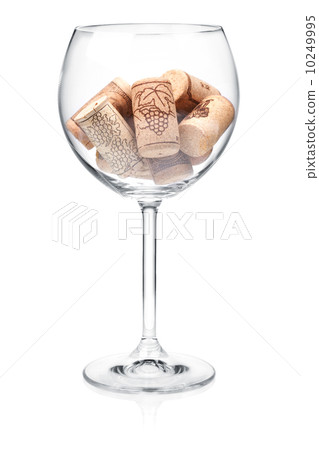 Corks in wine glass 10249995