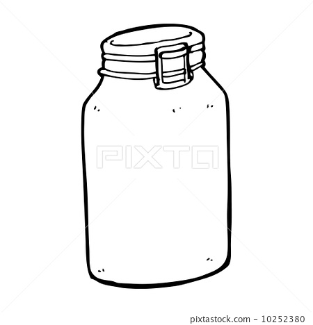 Cartoon Glass Jar Stock Illustration 10252380 Pixta