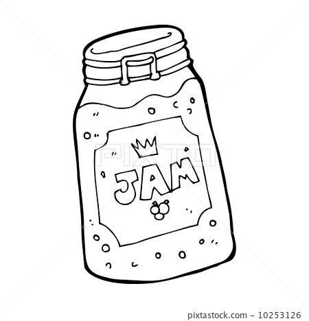 A jar of jam перевод. A Jar of Jam раскраска. Лёгкий рисунок джем. Jam cartoon. Котик в баночке с варением раскраска.