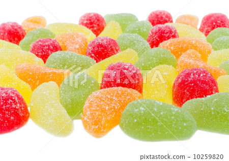 Pieces of marmalade isolated Pieces of marmalade isolated 10259820