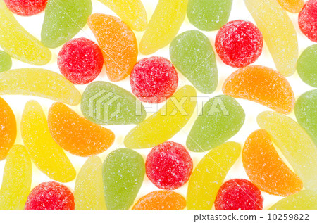 Pieces of marmalade isolated 10259822