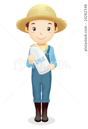 Male illustration of a straw hat Male illustration of a straw hat 10262346