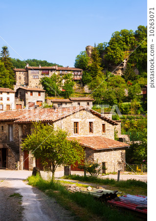 view of Rupit - Catalan village in Pyrenees 10263071