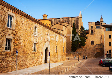 Old street view of medieval Girona Old street view of medieval Girona 10263085