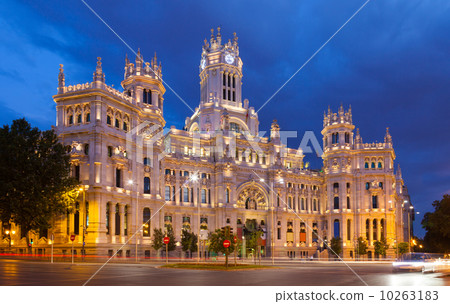 Palace of Communication in summer dusk. Madrid 10263183