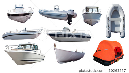 Set of boats. Isolated over white Set of boats. Isolated over white 10263237