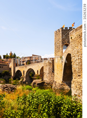 antique bridge, Besalu, Catalonia antique bridge, Besalu, Catalonia 10263239