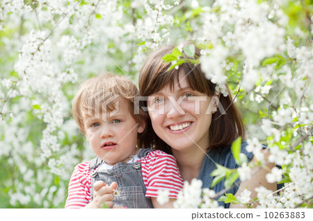 Happy family in spring Happy family in spring 10263883