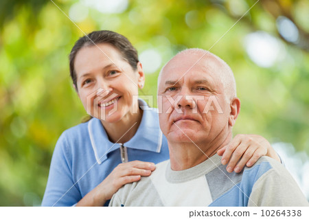 Portrait of mature couple in sweaters 10264338