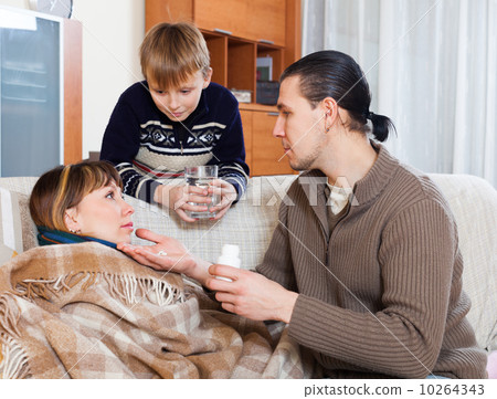 Man caring for sick wife 10264343