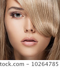 Beautiful Blond Girl. Healthy Long Hair. 10264785